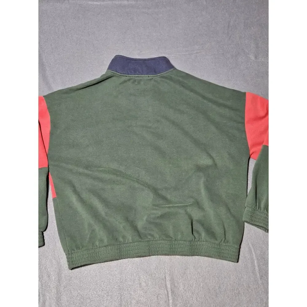 L.A.Hearts Sweater Womens Medium Color Block Qtr Zip Pullover Long Sleeve Rugby - Picture 9 of 9